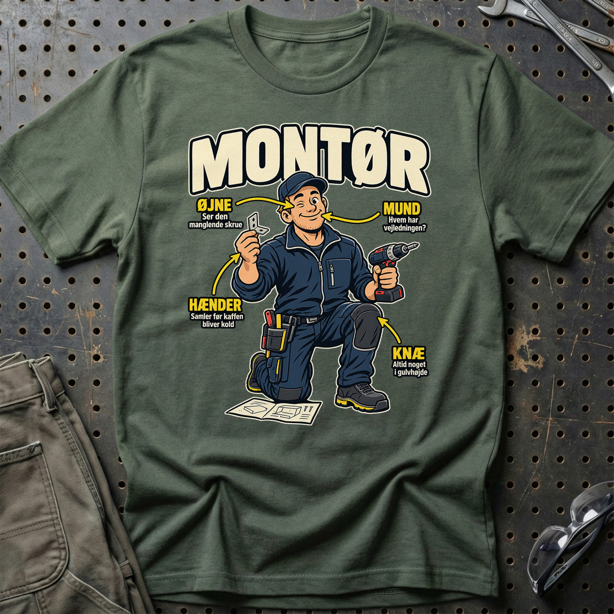
Produktbillede af Montør – Anatomi T-Shirt