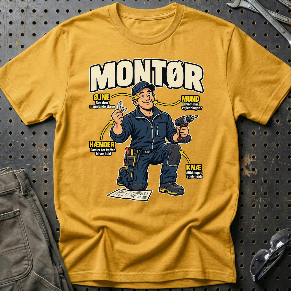 
Produktbillede af Montør – Anatomi T-Shirt