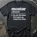 
Montør – Definition T-Shirt – Sort