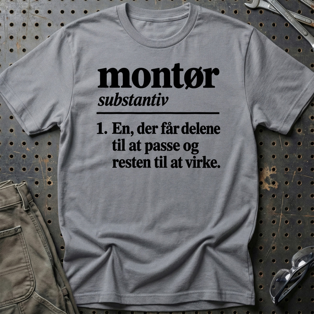 
Montør – Definition T-Shirt – Grå Sport