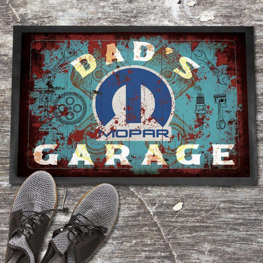 Mopar Dads Garage Vintage Skilte, Musemåtte, Dørmåtte-Skilte-Mopar-Garage Culture Shop- garage - man cave - merchandise