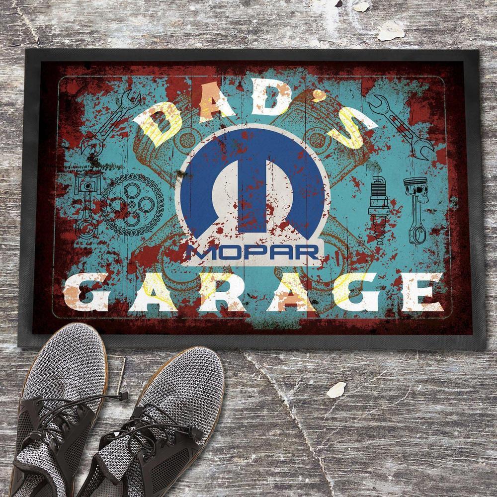 Mopar Dads Garage Vintage Skilte, Musemåtte, Dørmåtte , Plakat-Skilte-Mopar-Garage Culture Shop- garage - man cave - merchandise