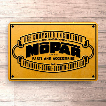 Mopar Parts And Acessories Skilte, Musemåtte, Dørmåtte , Plakat-Skilte-Mopar-Garage Culture Shop- garage - man cave - merchandise
