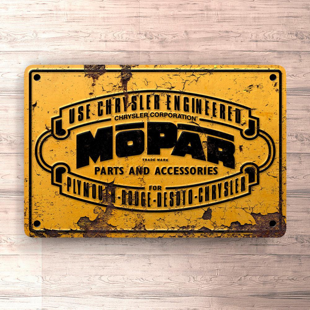 Mopar Parts And Acessories Skilte, Musemåtte, Dørmåtte , Plakat-Skilte-Mopar-Garage Culture Shop- garage - man cave - merchandise