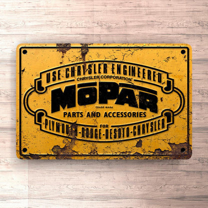Mopar Parts And Acessories Skilte, Musemåtte, Dørmåtte , Plakat-Skilte-Mopar-Garage Culture Shop- garage - man cave - merchandise