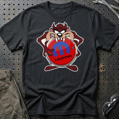 Mopar TAZ Unisex T-Shirt , Bomuld-Beklædning-Mopar-Sort-S-Garage Culture Shop- garage - man cave - merchandise