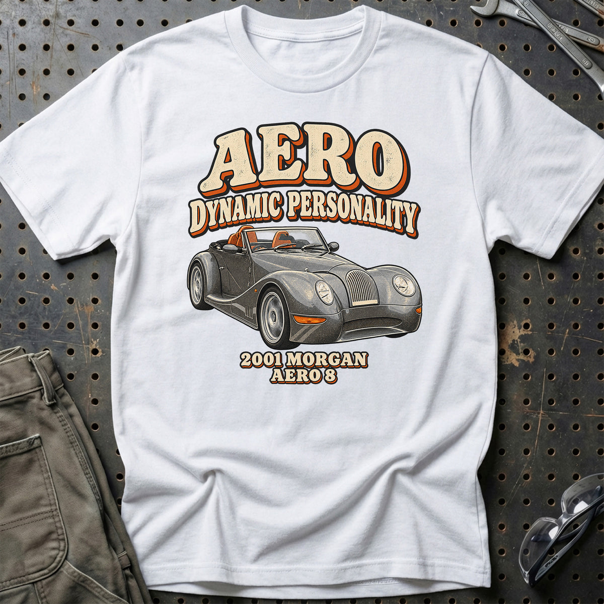 
Morgan Aero 8 2001 – Aero Dynamic Personality T-Shirt – Hvid