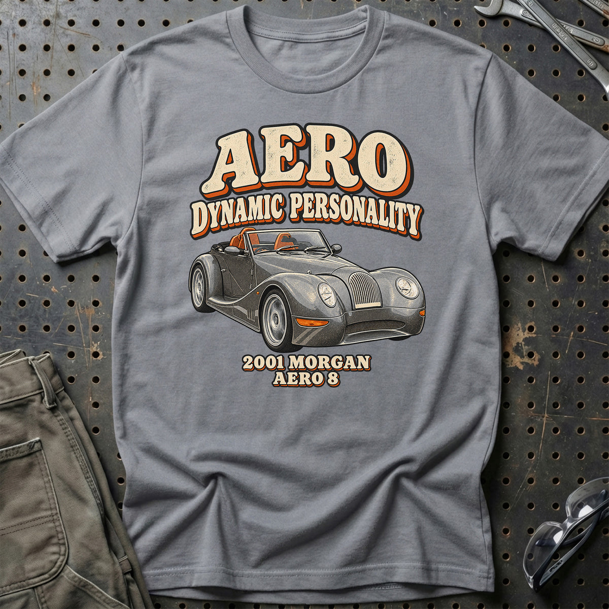 
Morgan Aero 8 2001 – Aero Dynamic Personality T-Shirt – Grå Sport