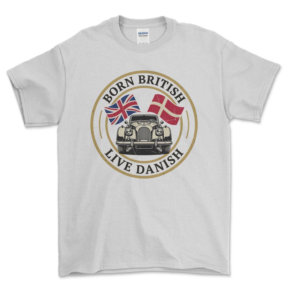 Morgan Born British Live Danish T-Shirt-Beklædning-Morgan-Hvid-S-Garage Culture Shop- garage - man cave - merchandise