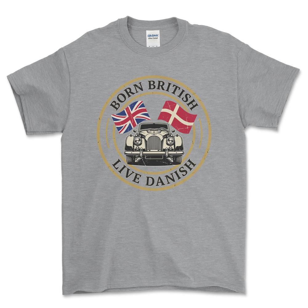 Morgan Born British Live Danish T-Shirt-Beklædning-Morgan-Grå Sport-S-Garage Culture Shop- garage - man cave - merchandise