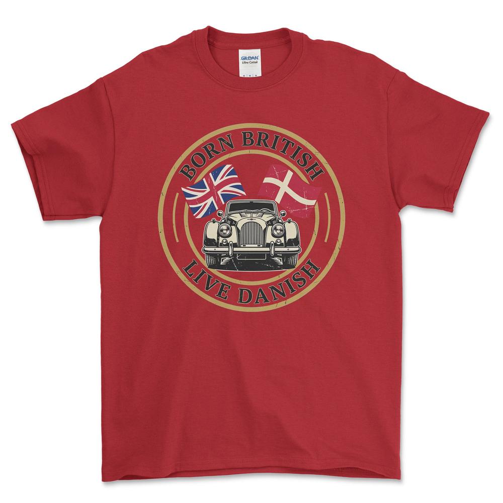 Morgan Born British Live Danish T-Shirt-Beklædning-Morgan-Rød-S-Garage Culture Shop- garage - man cave - merchandise