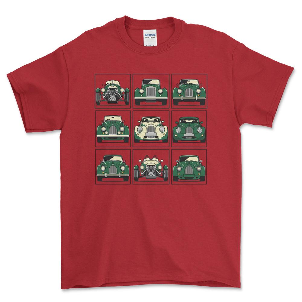 Morgan Evolution T-Shirt-Beklædning-Morgan-Rød-S-Garage Culture Shop- garage - man cave - merchandise