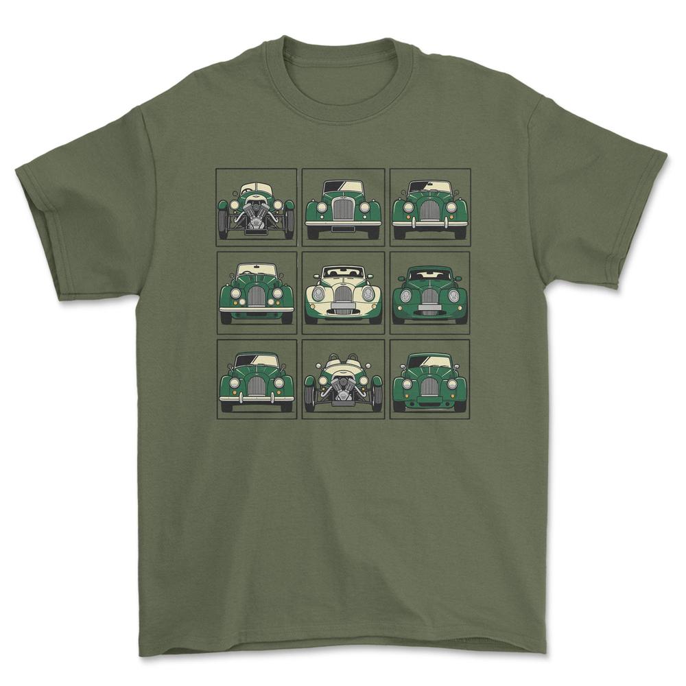 Morgan Evolution T-Shirt-Beklædning-Morgan-Grøn Militær-S-Garage Culture Shop- garage - man cave - merchandise