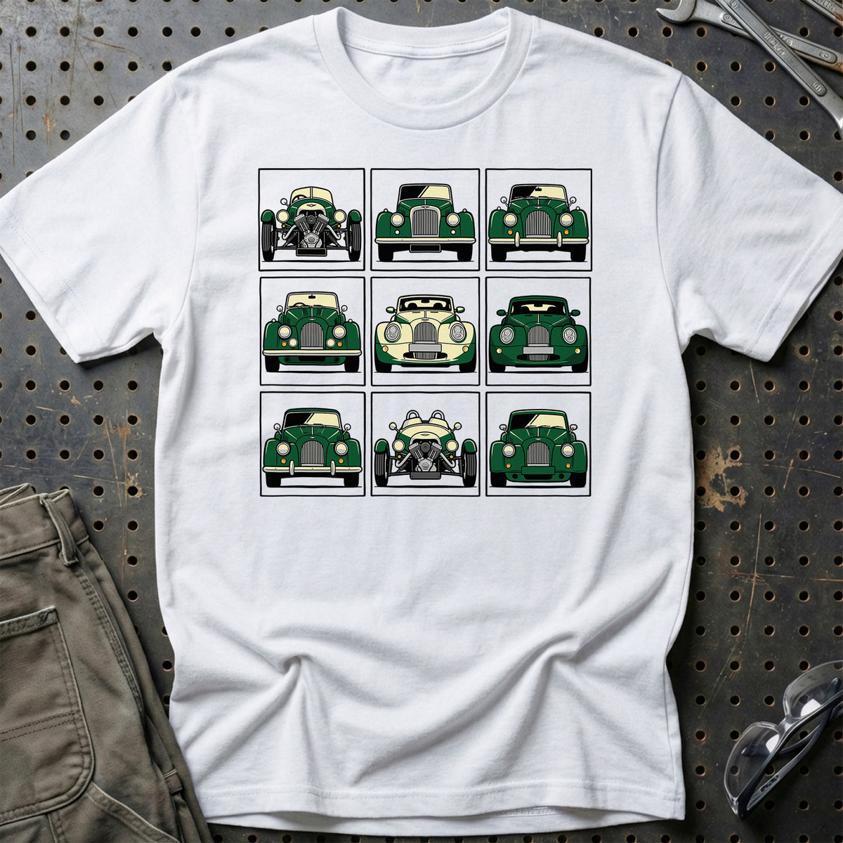 
Morgan Evolution Unisex T-Shirt – Hvid – print foran