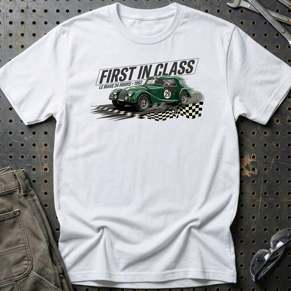 
Morgan First In Class Unisex T-Shirt – Hvid – print foran