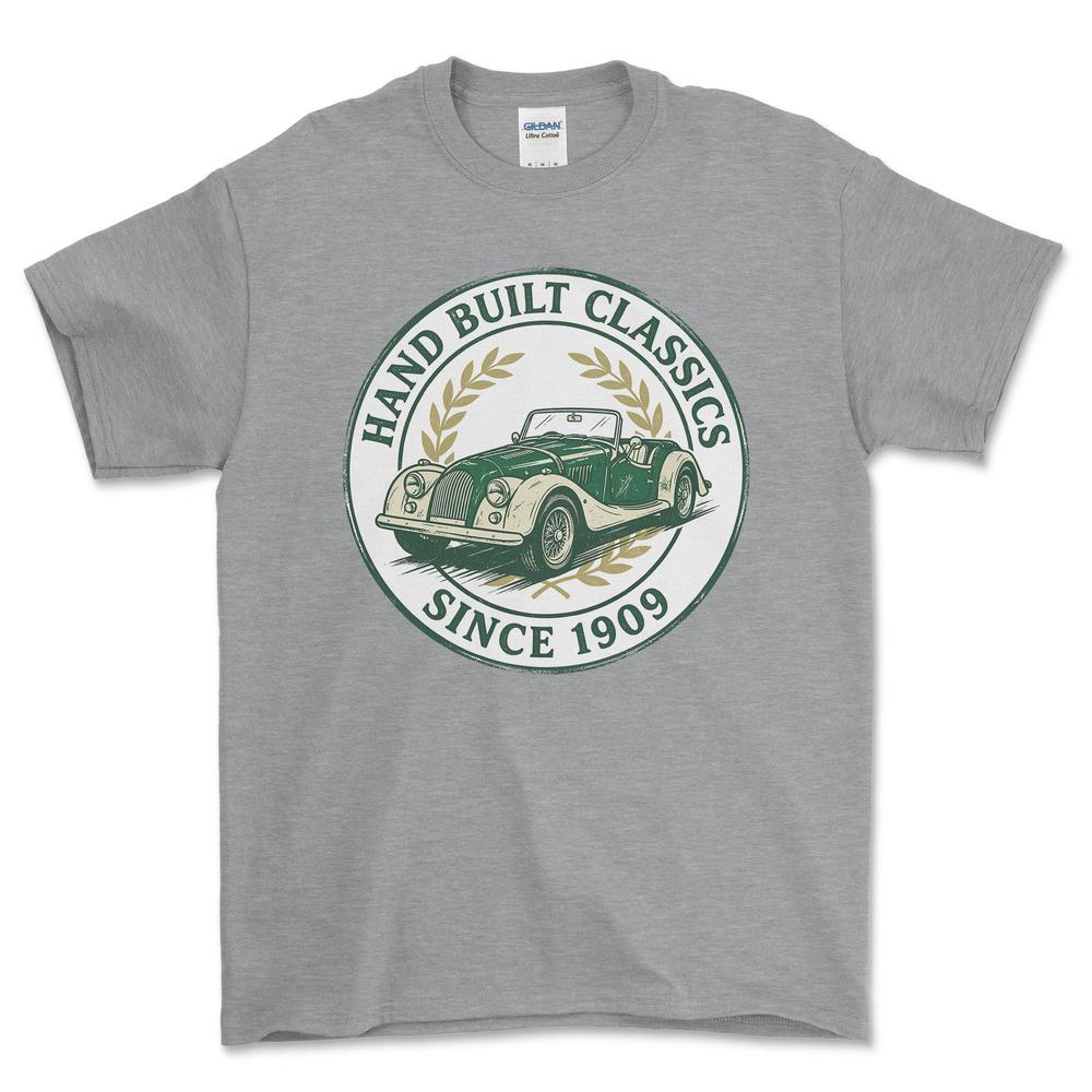 Morgan Hand Built Classics T-Shirt-Beklædning-Morgan-Grå Sport-S-Garage Culture Shop- garage - man cave - merchandise