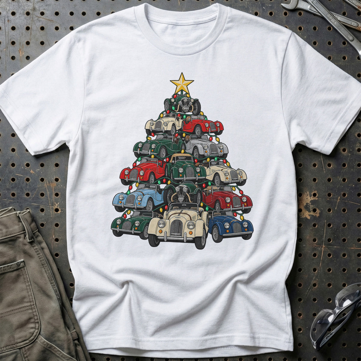 Morgan Juletræ T-Shirt-Beklædning-Morgan-Hvid-S-Garage Culture Shop- garage - man cave - merchandise