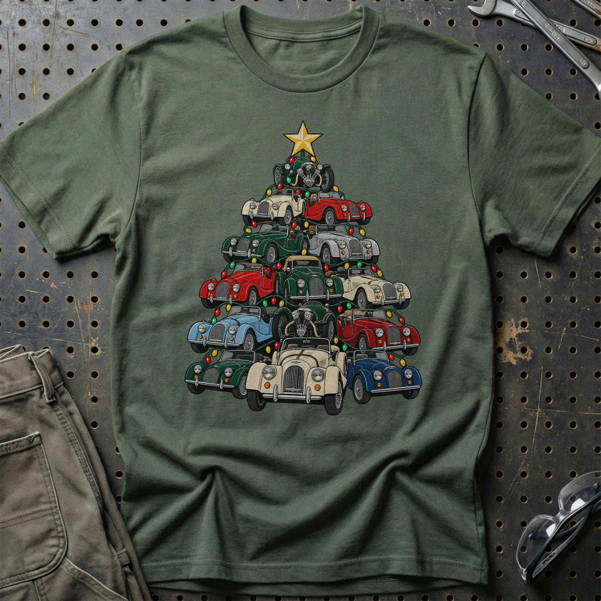 Morgan Juletræ T-Shirt-Beklædning-Morgan-Grøn Militær-S-Garage Culture Shop- garage - man cave - merchandise