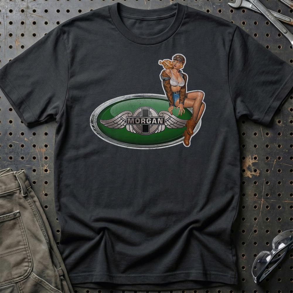Morgan Pinup T-Shirt-Beklædning-Morgan-Sort-S-Garage Culture Shop- garage - man cave - merchandise