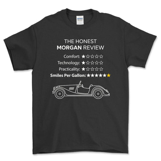 Morgan Review - Unisex T-Shirt , Bomuld-Beklædning-Morgan-Sort-S-Garage Culture Shop- garage - man cave - merchandise
