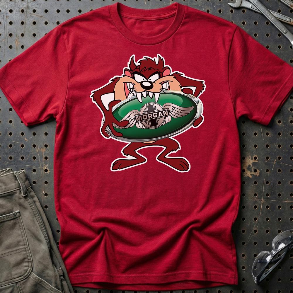 Morgan TAZ T-Shirt-Beklædning-Morgan-Rød-S-Garage Culture Shop- garage - man cave - merchandise