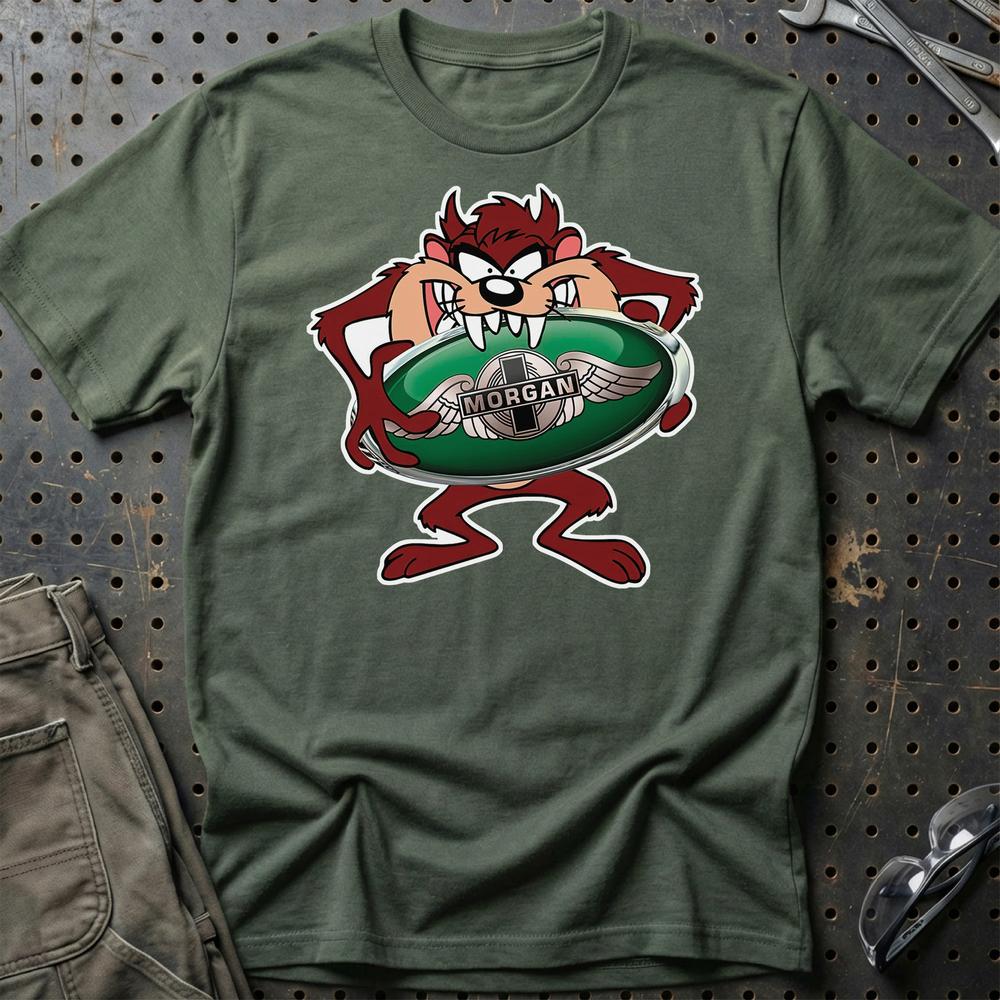 Morgan TAZ T-Shirt-Beklædning-Morgan-Grøn Militær-S-Garage Culture Shop- garage - man cave - merchandise