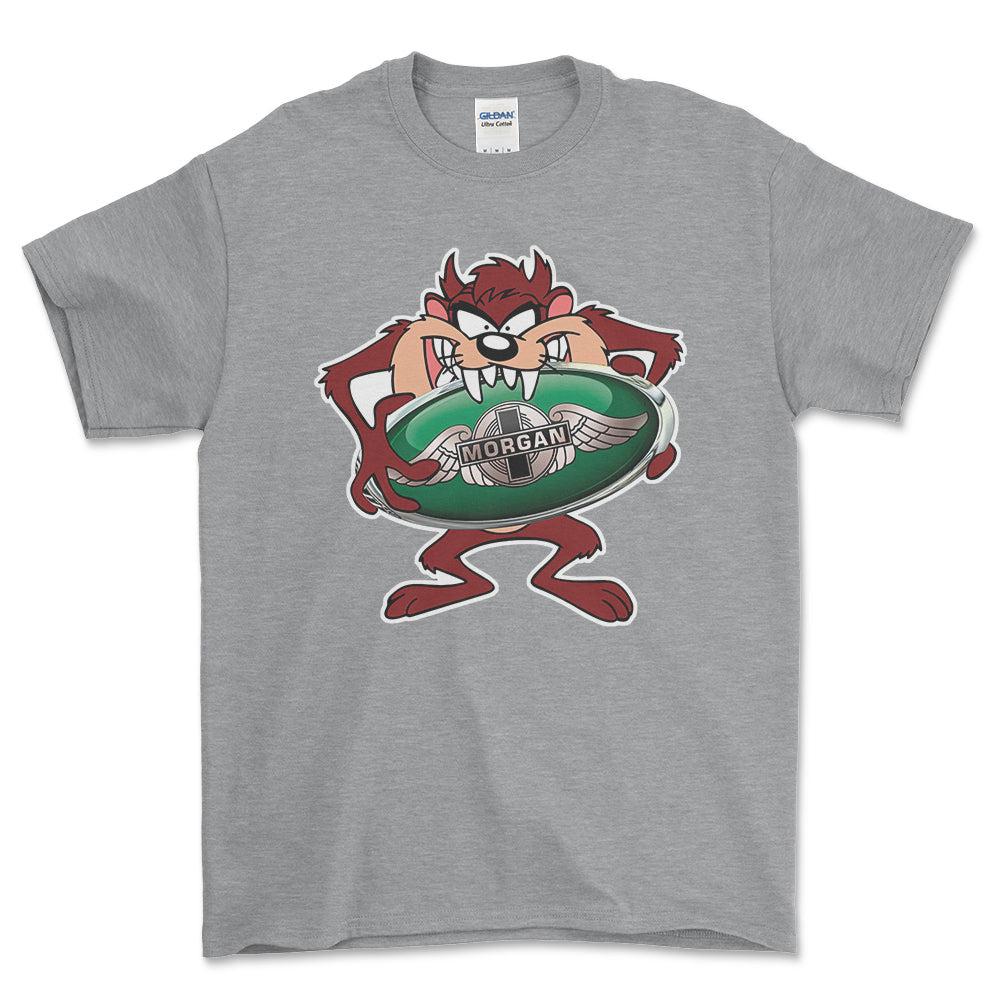 Morgan TAZ Unisex T-Shirt , Bomuld-Beklædning-Morgan-Grå Sport-S-Forside-Garage Culture Shop- garage - man cave - merchandise
