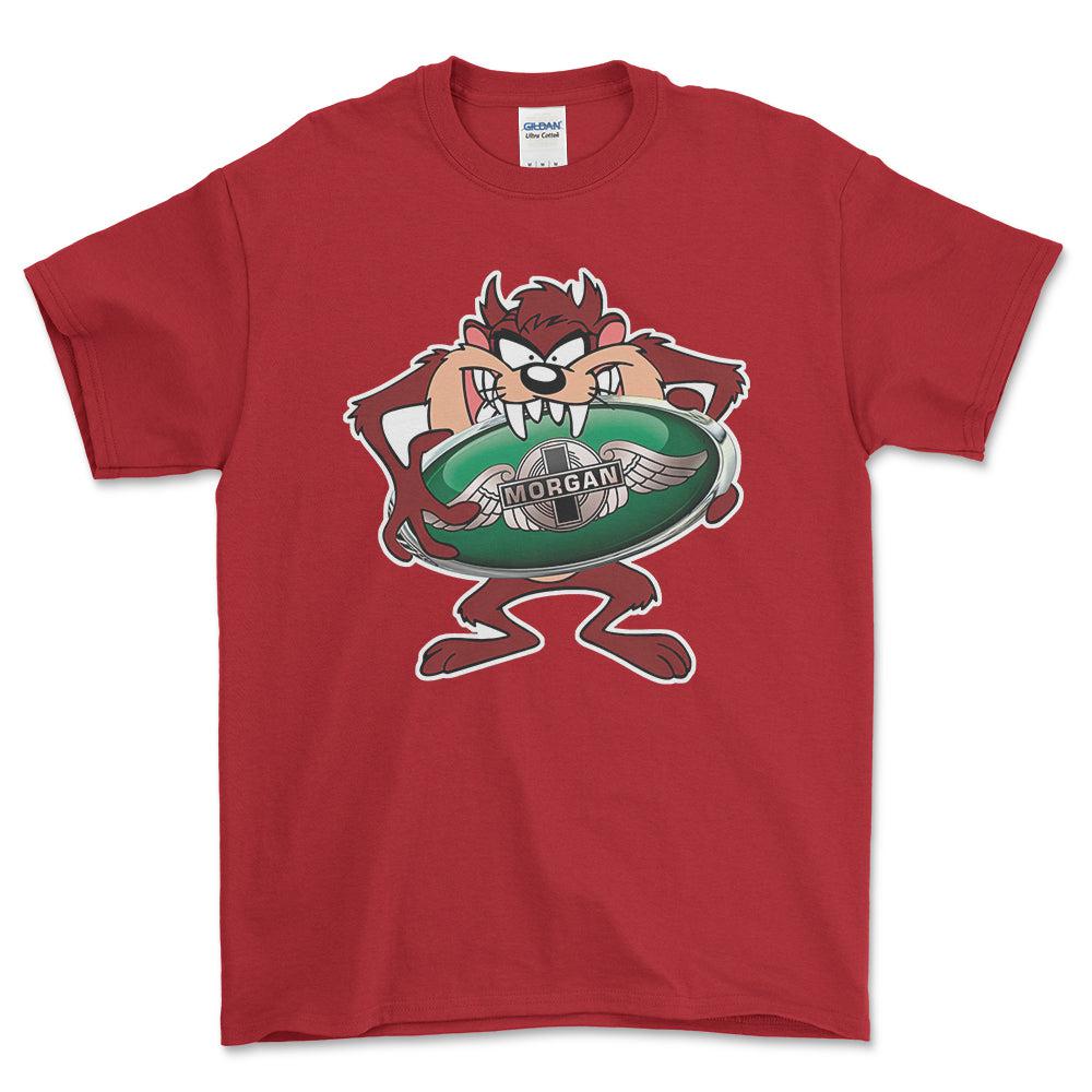Morgan TAZ Unisex T-Shirt , Bomuld-Beklædning-Morgan-Rød-S-Forside-Garage Culture Shop- garage - man cave - merchandise