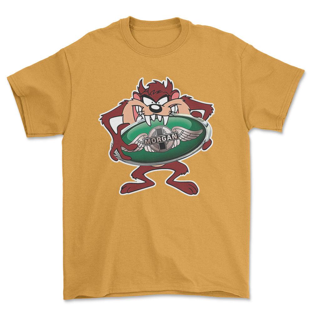 Morgan TAZ Unisex T-Shirt , Bomuld-Beklædning-Morgan-Guld-S-Forside-Garage Culture Shop- garage - man cave - merchandise