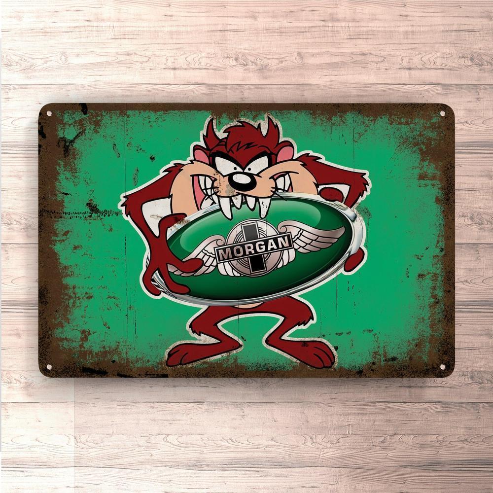 Morgan Taz Vintage Skilte, Musemåtte, Dørmåtte , Plakat-Skilte-Morgan-Garage Culture Shop- garage - man cave - merchandise