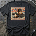 
Morgan We Shall Drive On The Beaches Unisex T-Shirt – Sort – print foran