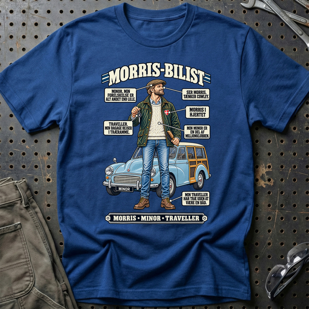 
Morris-Bilist T-Shirt – Blå Royal