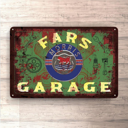 Morris Fars Garage Vintage Skilte, Musemåtte, Dørmåtte-Skilte-Morris-Garage Culture Shop- garage - man cave - merchandise