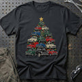 Morris Juletræ T-Shirt-Beklædning-Morris-Sort-S-Garage Culture Shop- garage - man cave - merchandise