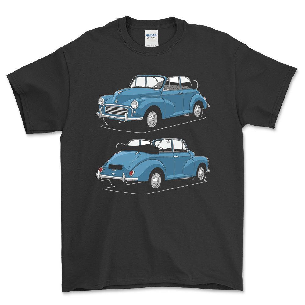 Morris Minor 1000 Tourer 1959 T-Shirt-Beklædning-Morris-Sort-S-Garage Culture Shop- garage - man cave - merchandise