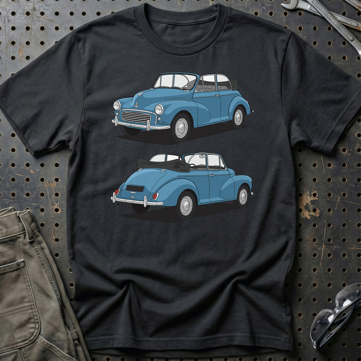 
Morris Minor 1000 Tourer 1959 Unisex T-Shirt – Sort – print foran