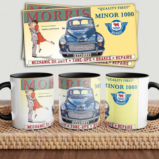 Morris Minor "To Toner" Vintage Keramisk Krus-Krus-Morris-Garage Culture Shop- garage - man cave - merchandise