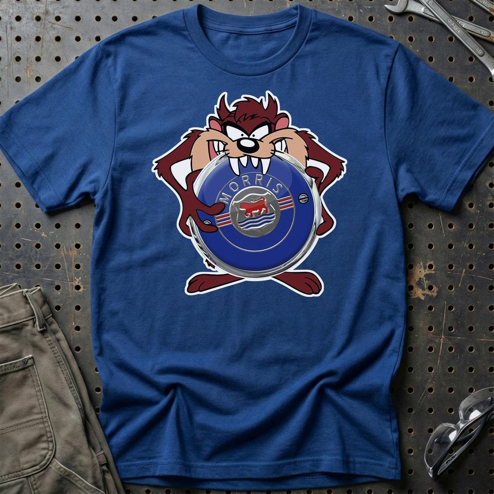 Morris TAZ T-Shirt-Beklædning-Morris-Blå Royal-S-Garage Culture Shop- garage - man cave - merchandise