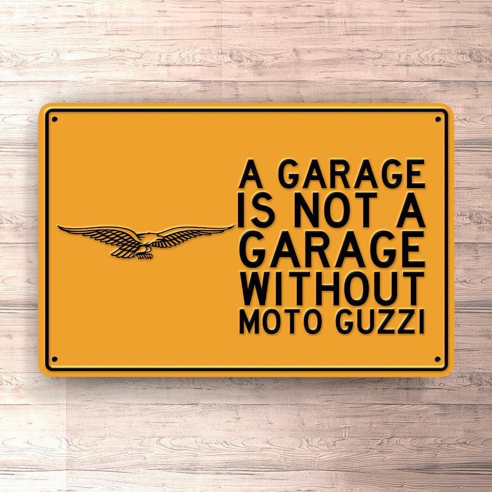 Moto Guzzi A Garage Is Not A Garage Without Ktm Skilte, Musemåtte, Dørmåtte , Plakat-Skilte-Moto Guzzi-Garage Culture Shop- garage - man cave - merchandise