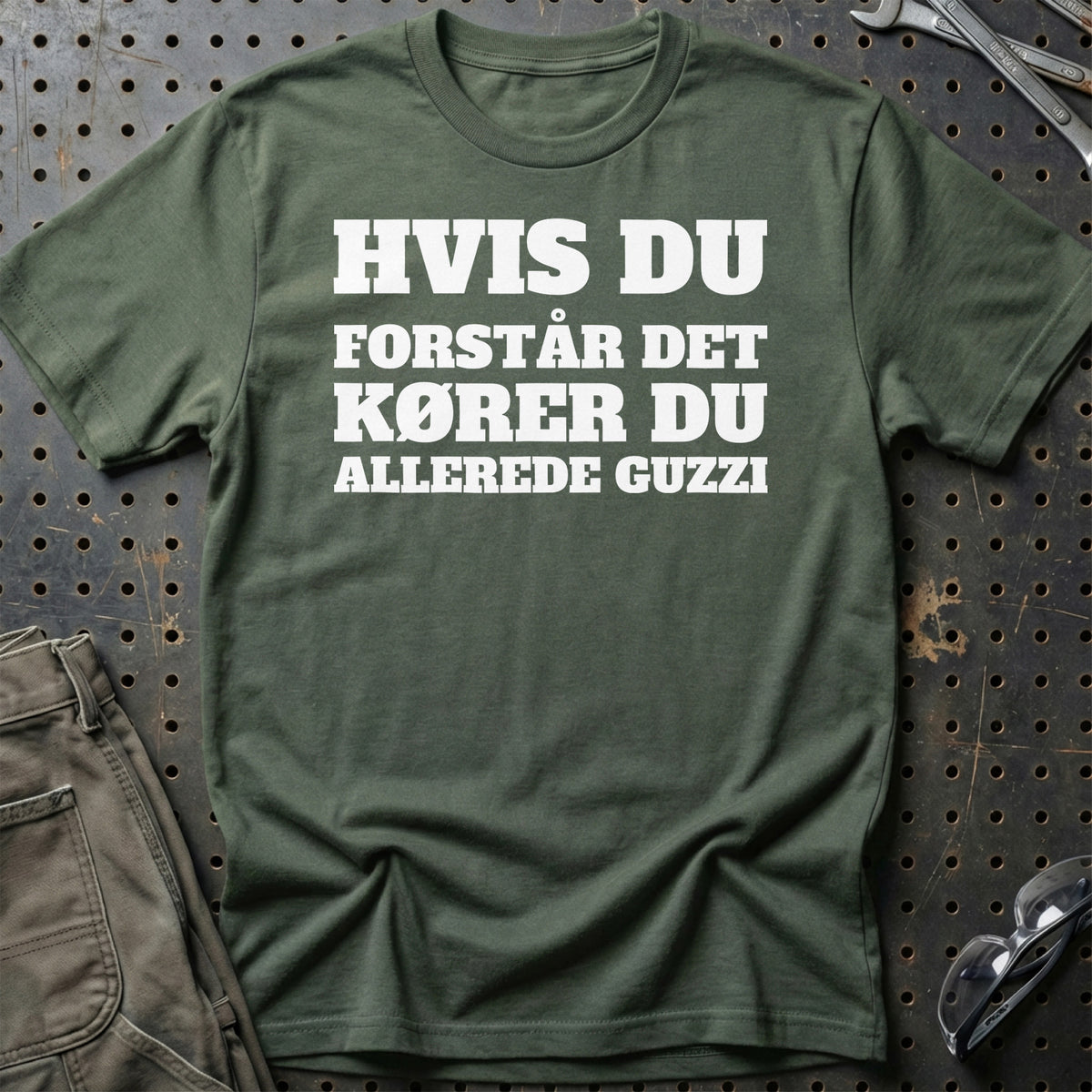 
Produktbillede af Moto Guzzi – Hvis Du Forstår Det Kører Du Allerede Guzzi T-Shirt