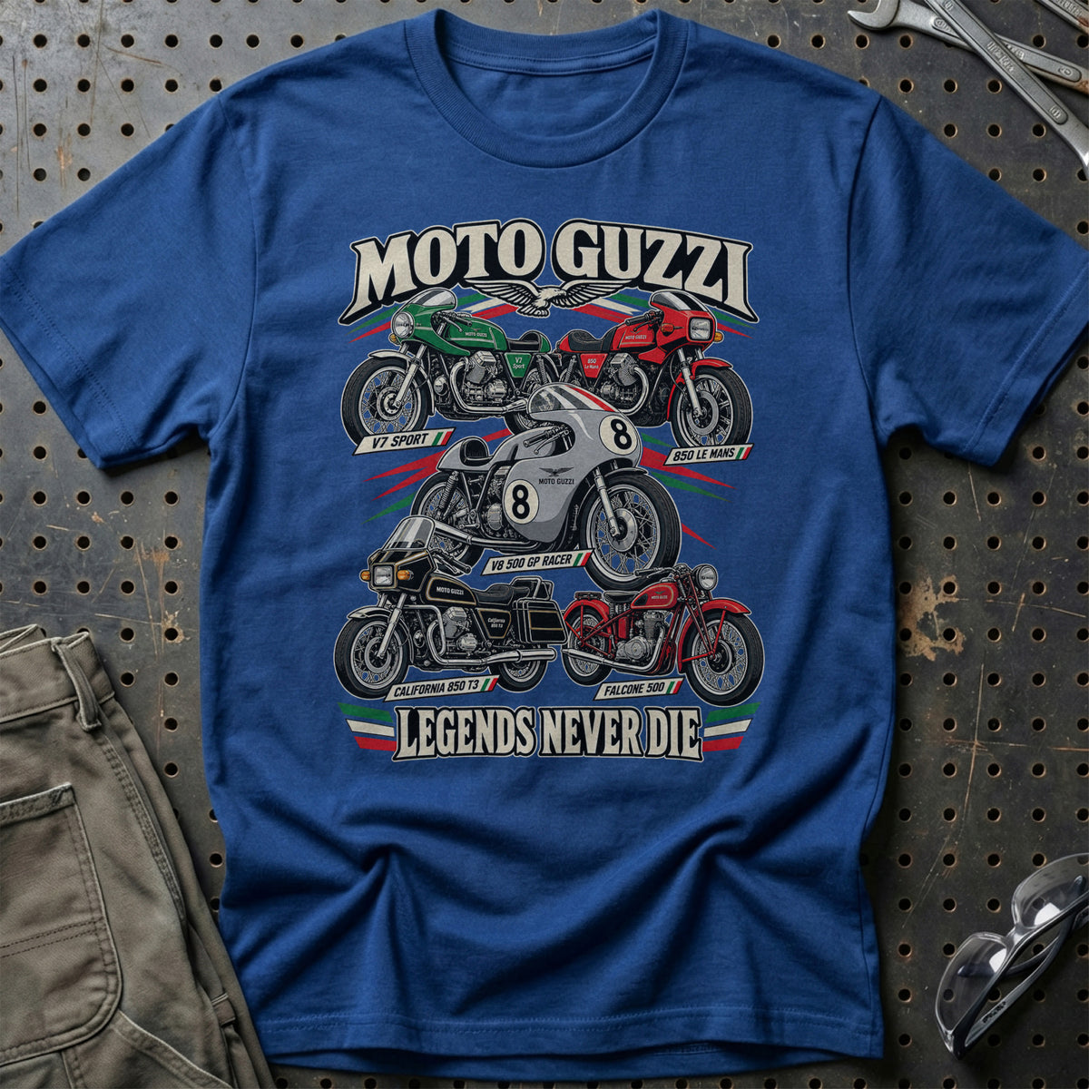 
Produktbillede af Moto Guzzi Legends Never Die T-Shirt