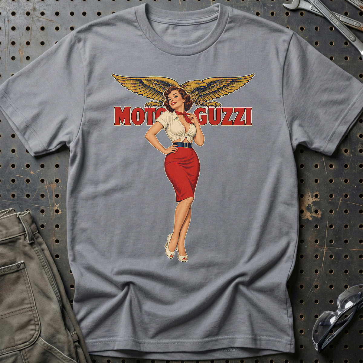 
Produktbillede af Moto Guzzi Retro Pinup T-Shirt