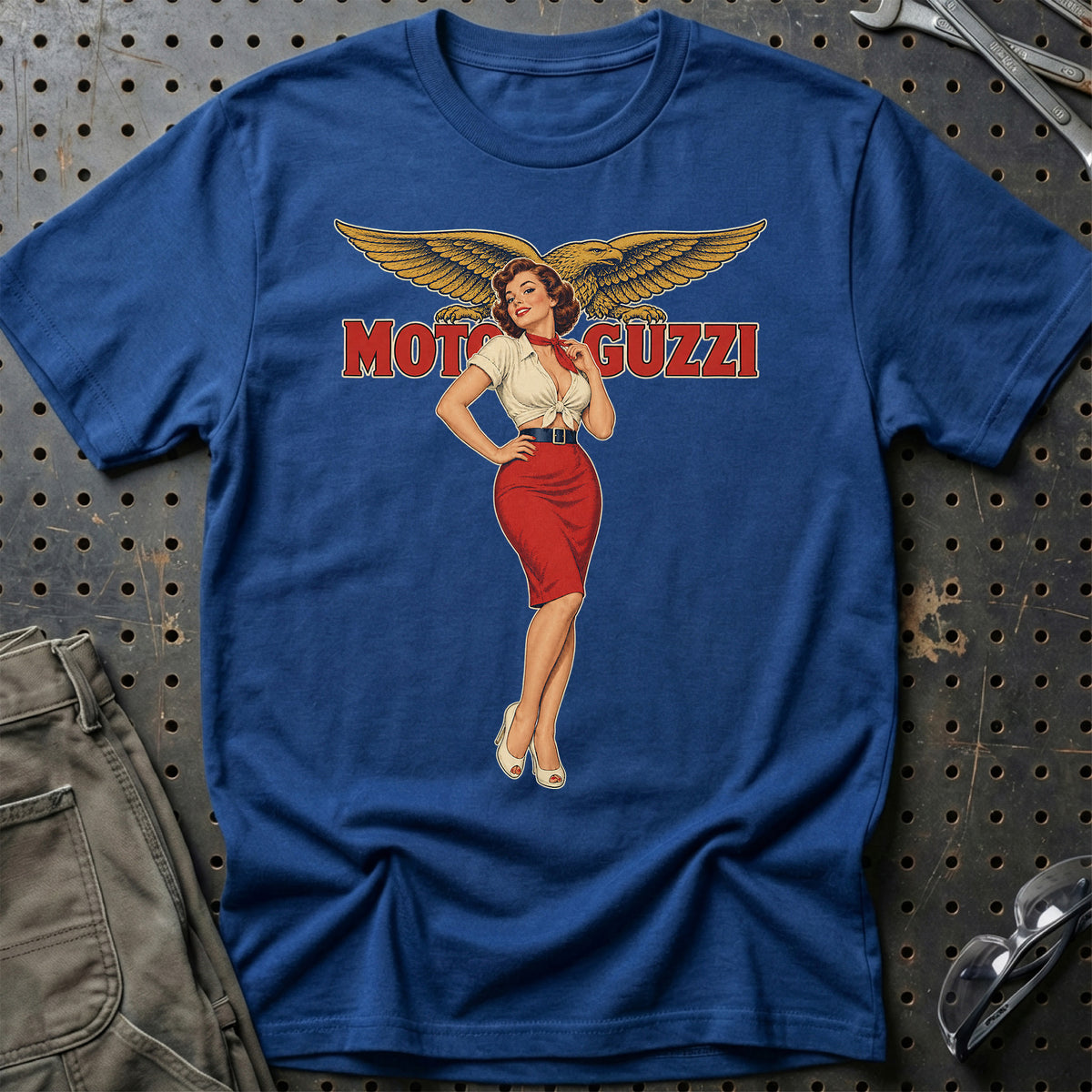 
Produktbillede af Moto Guzzi Retro Pinup T-Shirt
