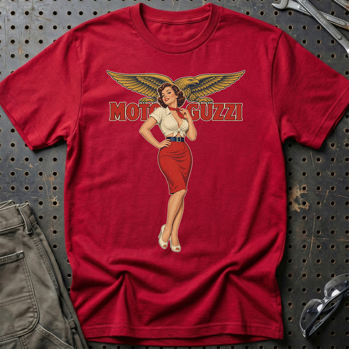 
Produktbillede af Moto Guzzi Retro Pinup T-Shirt