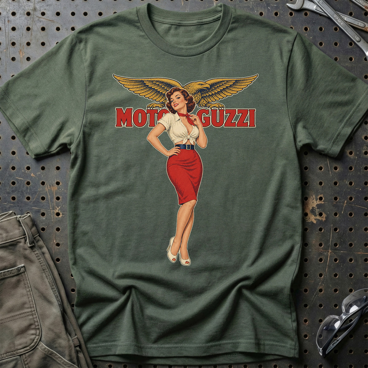 
Produktbillede af Moto Guzzi Retro Pinup T-Shirt