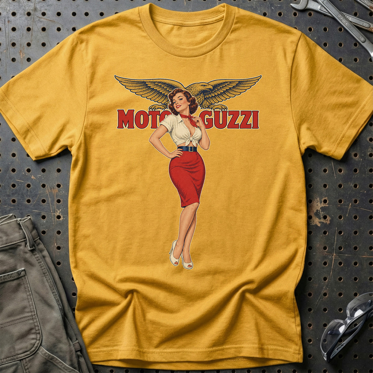 
Produktbillede af Moto Guzzi Retro Pinup T-Shirt