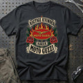 
Produktbillede af Moto Guzzi Rigtige Kvinder Kører – Roser og Flammer T-Shirt