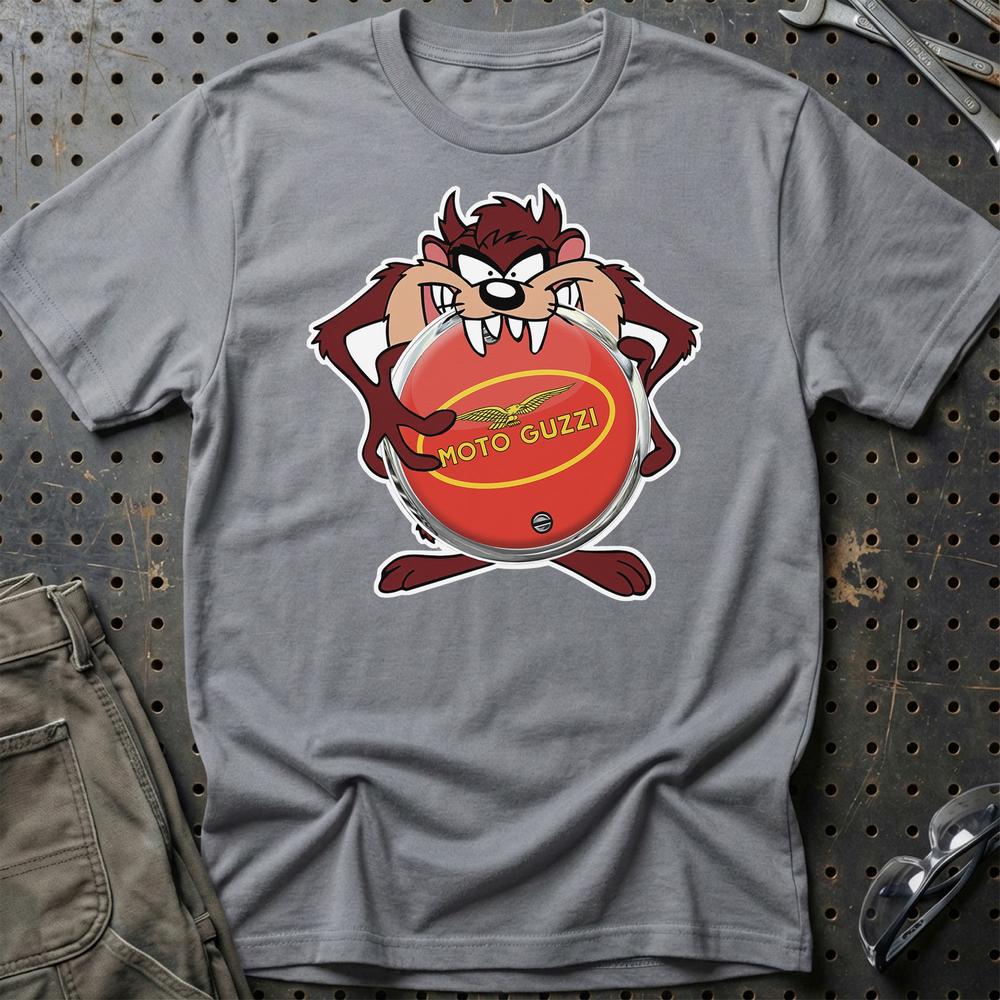 Moto Guzzi TAZ T-Shirt-Beklædning-Moto Guzzi-Grå Sport-S-Garage Culture Shop- garage - man cave - merchandise