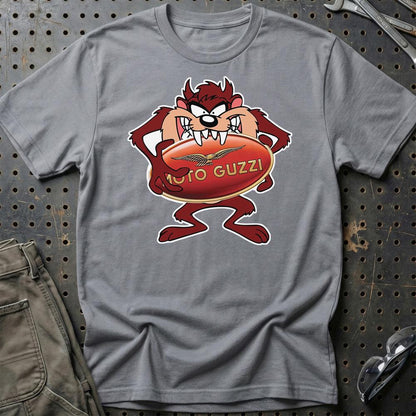 Moto Guzzi TAZ Unisex T-Shirt , Bomuld-Beklædning-Moto Guzzi-Grå Sport-S-Garage Culture Shop- garage - man cave - merchandise