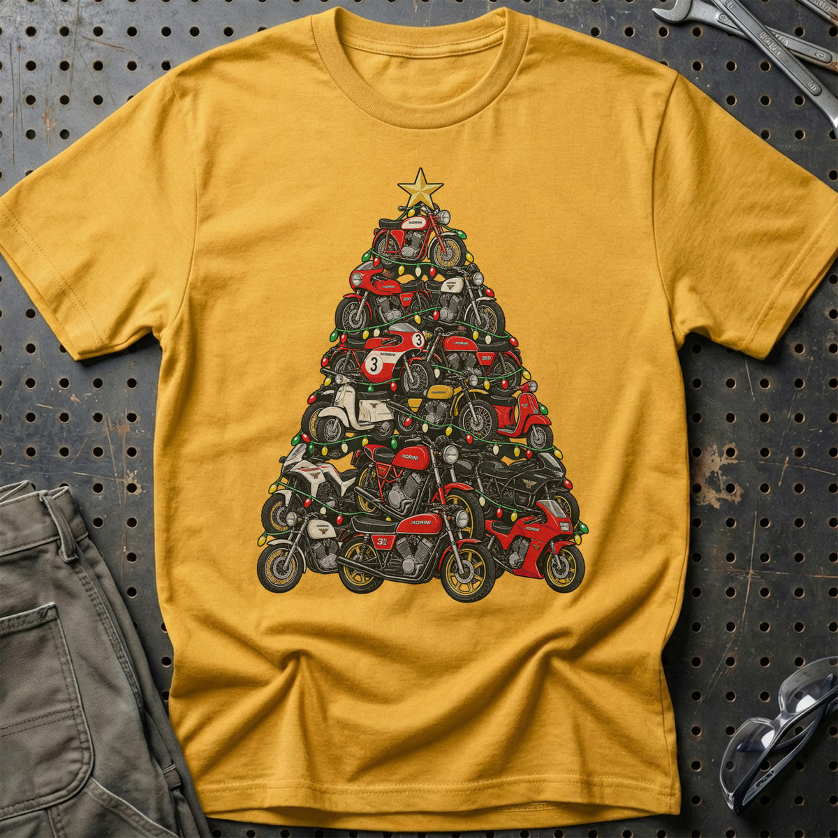 
Produktbillede af Moto Morini Juletræ T-Shirt